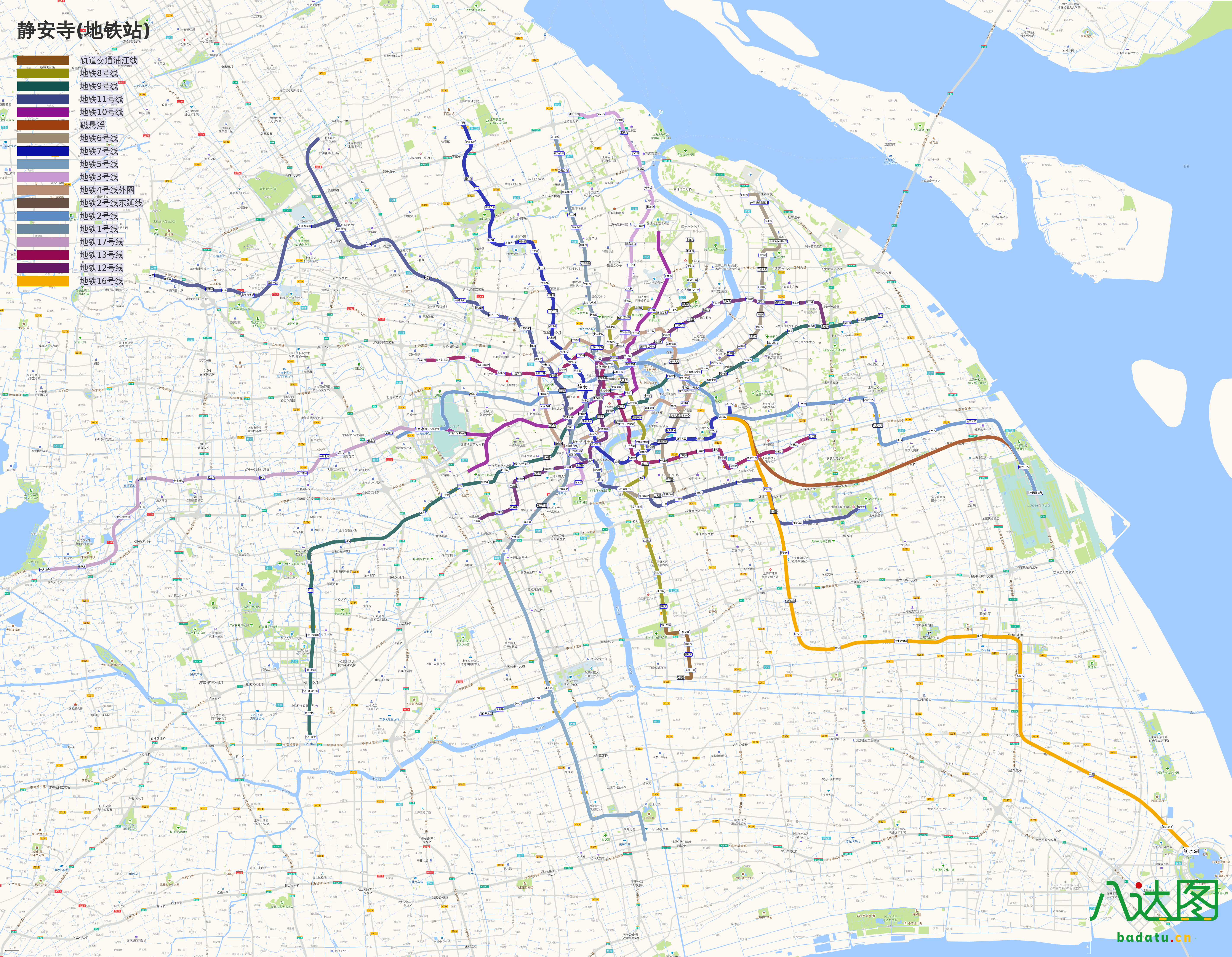 要城市的地铁线路(2019年春季地图版)