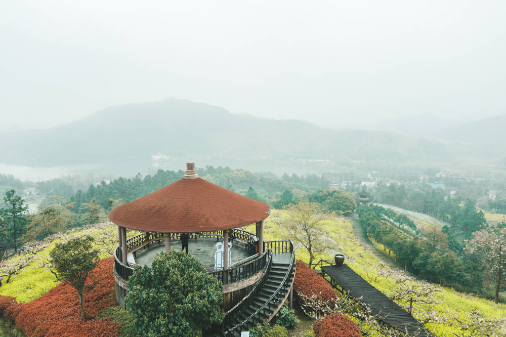 周末自驾湖州城山沟,看满山桃花,品农家美味