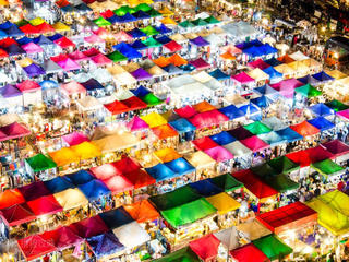 网红火车夜市 景点模块