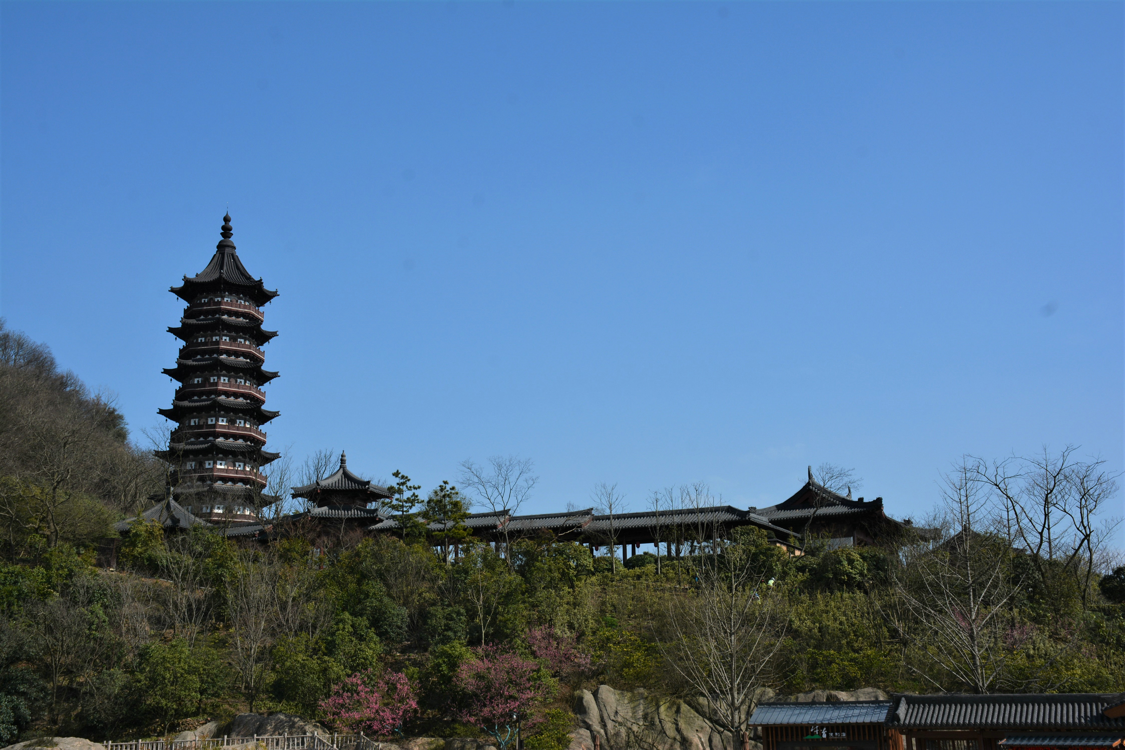 牛頭禪文化園七級八面的轉塔宏覺寺南京牛首山文化旅遊區由於雪姑娘累