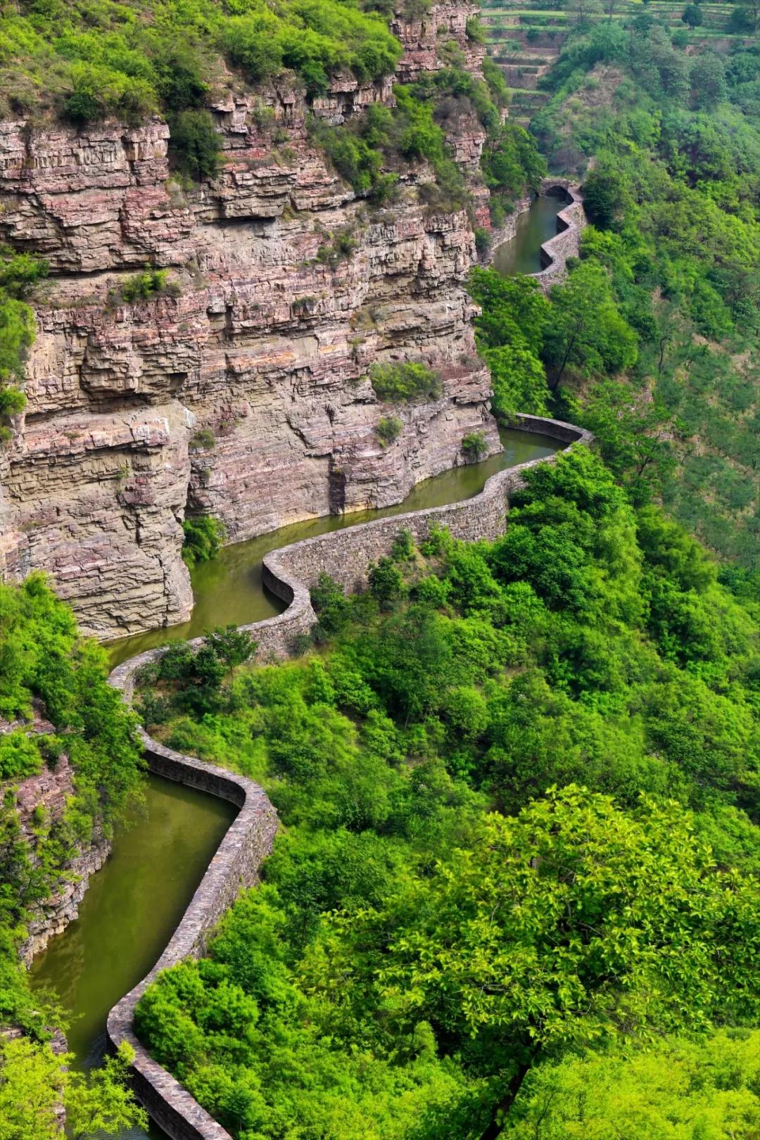 红旗渠实景图片图片