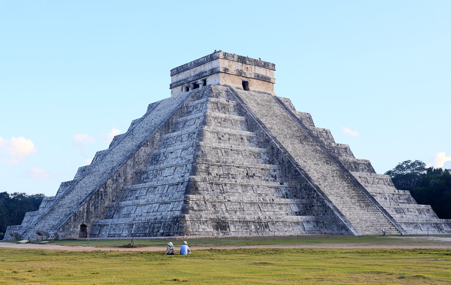墨西哥玛雅遗址金字塔图片