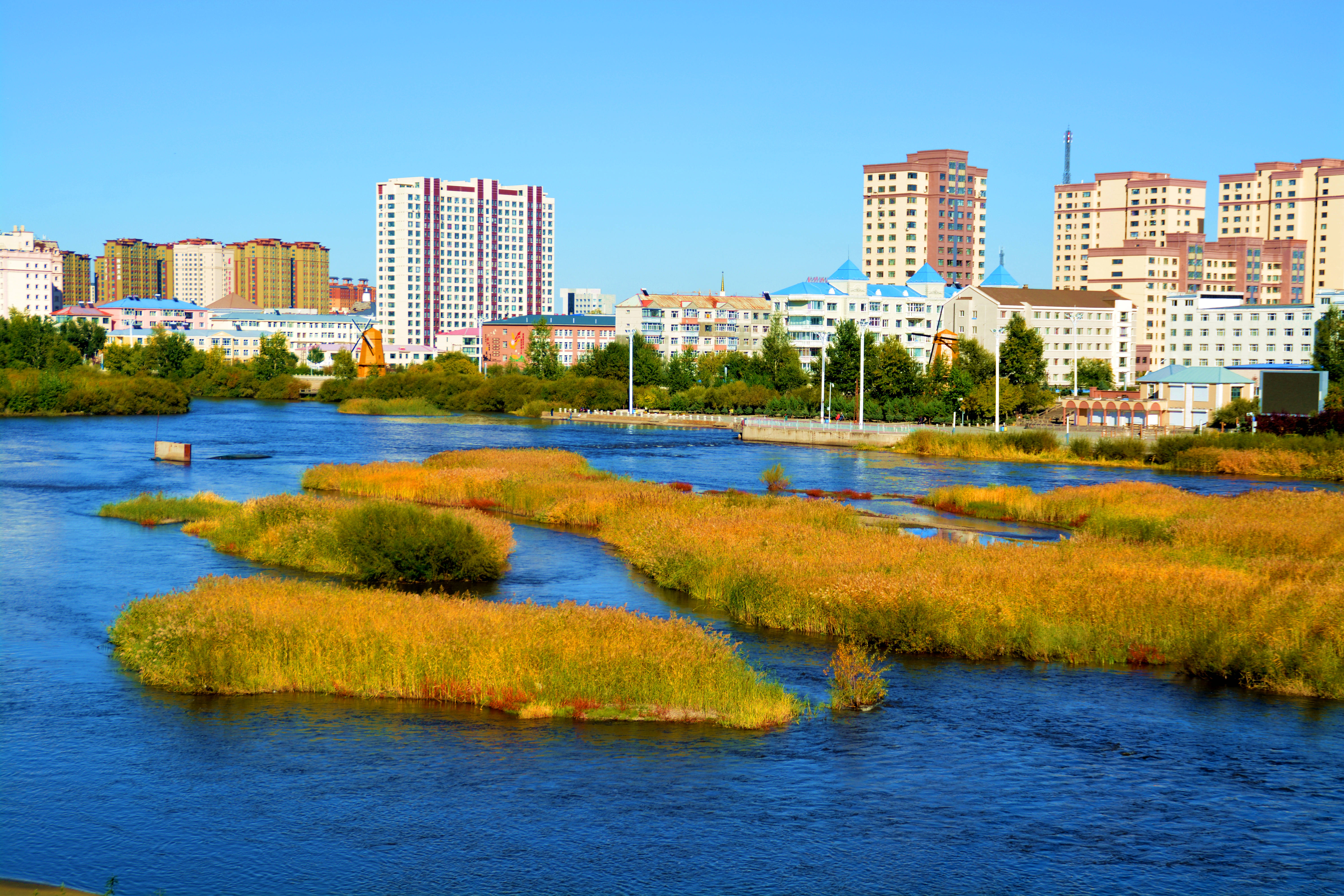 夏宁葆去呼伦贝尔大草原---海拉尔旅游.