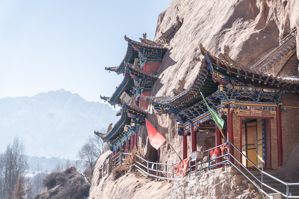 大侠视界冬游甘肃马蹄寺感受肃南踏雪激情