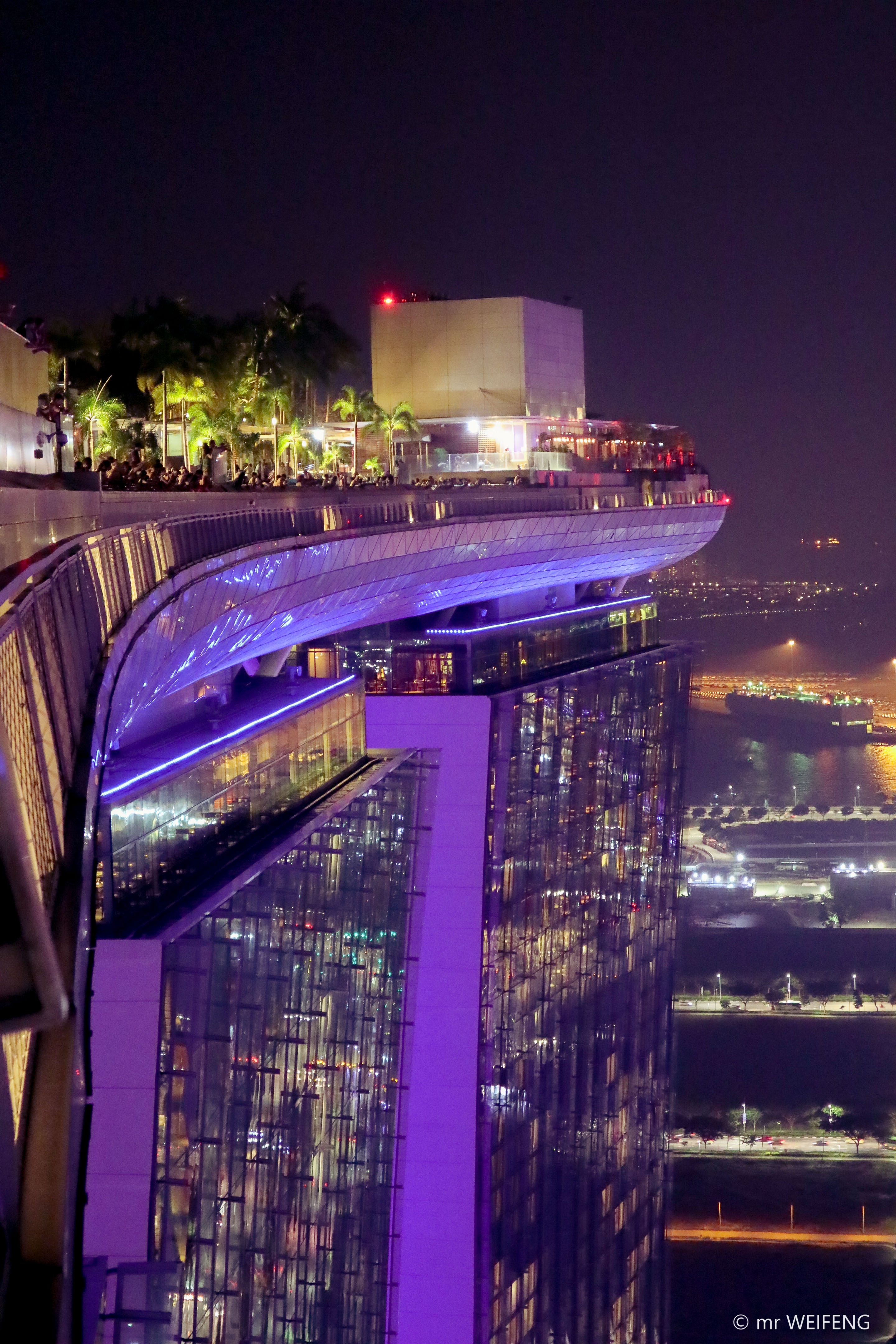 新加坡夜景空中花园图片