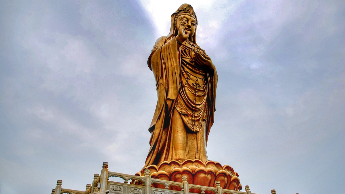 紫竹林景区有紫竹林,不肯去观音院,潮音洞