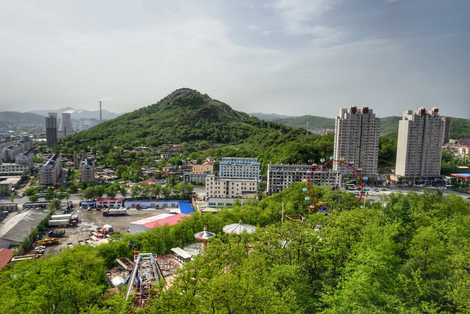 单车自驾再游丹东鸭绿江畔帽盔山