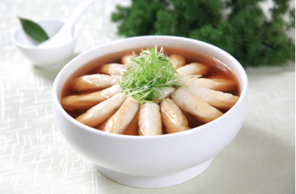 6,【蒋坝鱼圆】:亦称醋椒鱼圆,源于古洪泽镇,形成烹饪特色的历史很
