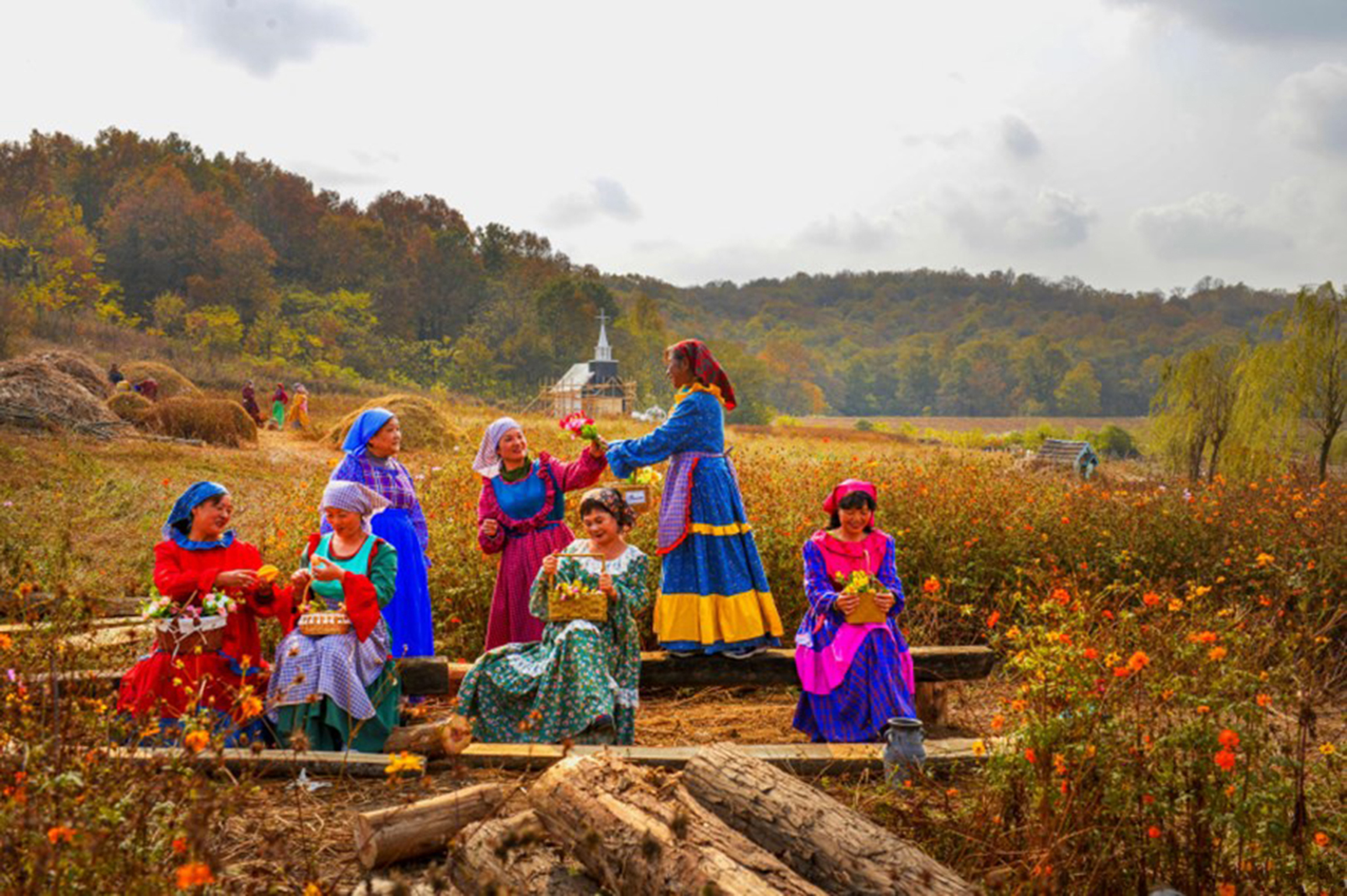 <南京1日游>巴布洛赏秋，穿越欧洲十八世纪感受田园风光，油画风采，门票全含，不进店，纯玩0购物，报名即送中餐，电瓶车