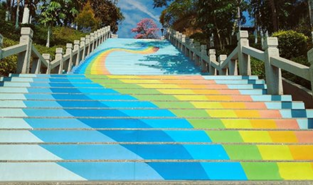 彩虹阶梯彩虹阶梯观音山涂鸦街观音山涂鸦街观音山涂鸦街1,【涂鸦街】