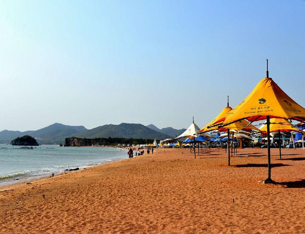  大連金石灘1日遊>金石灘,十里黃金海岸,心悅島,國家地質公園,財神到